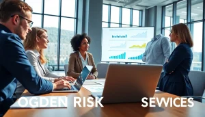 Engaged team discussing Ogden Risk Assessment Services in a professional office environment.