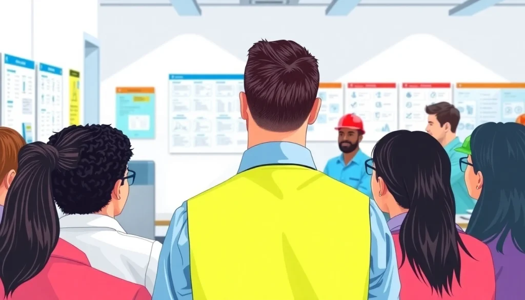 Health and Safety Compliance training session with a diverse group enhancing workplace safety.