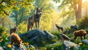 Discover the beauty of wildlife at www.sudswild.com with a majestic wolf in a serene forest.