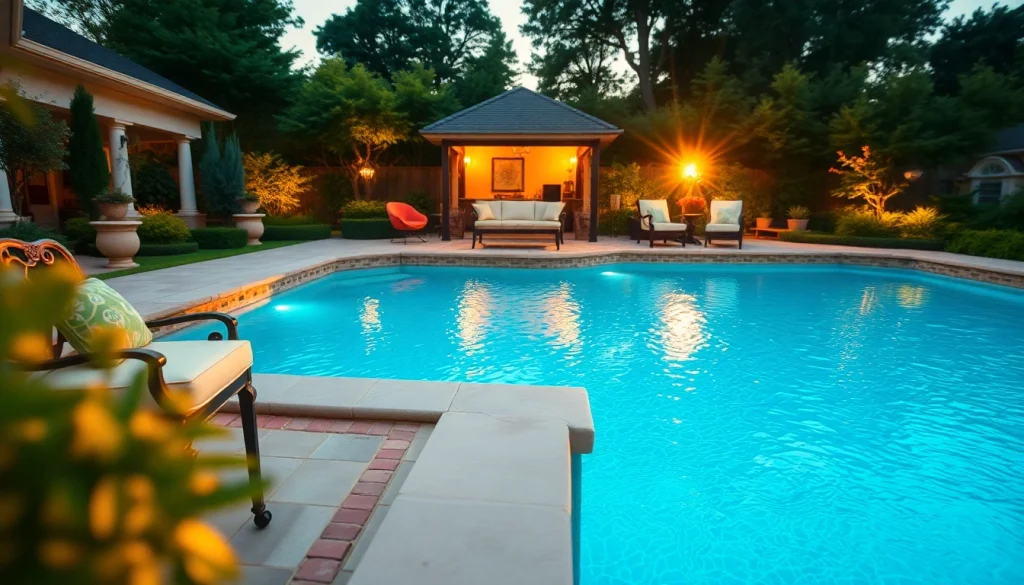 Discover benefits of swimming pool financing in a luxurious backyard setting.