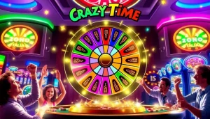Experience Crazy Time Italia live gameplay with a colorful wheel and interactive bonuses in action.