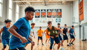 Train hard at Takeover Basketball Academy with dedicated young athletes showcasing teamwork.