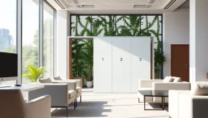 Utilize a Folding Partition Wall to seamlessly divide modern office spaces, promoting flexibility.