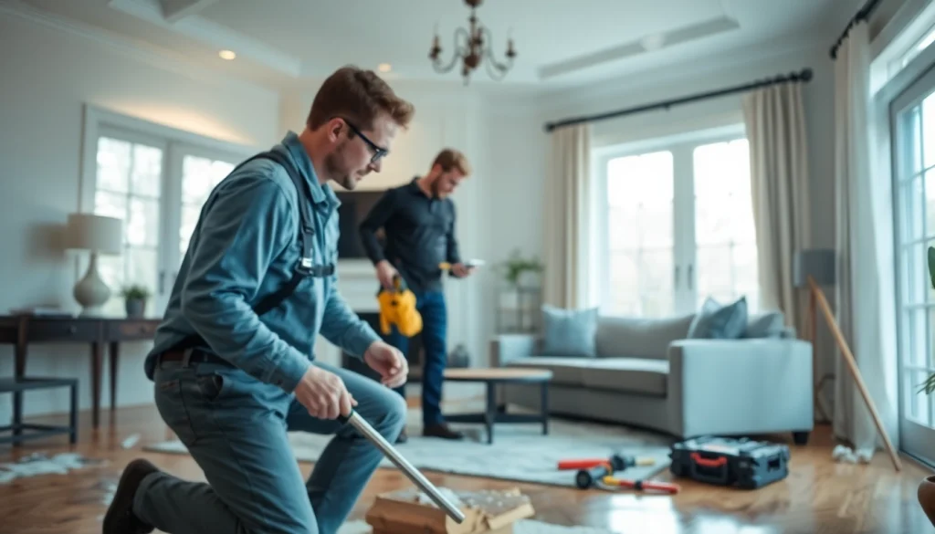 Repairing water damage in Long Island New York with professional restoration service team.