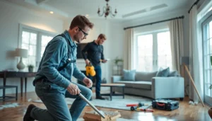 Repairing water damage in Long Island New York with professional restoration service team.