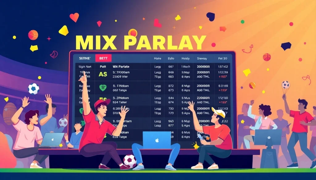 Engage with mix parlay betting by exploring a vibrant online sportsbook environment.