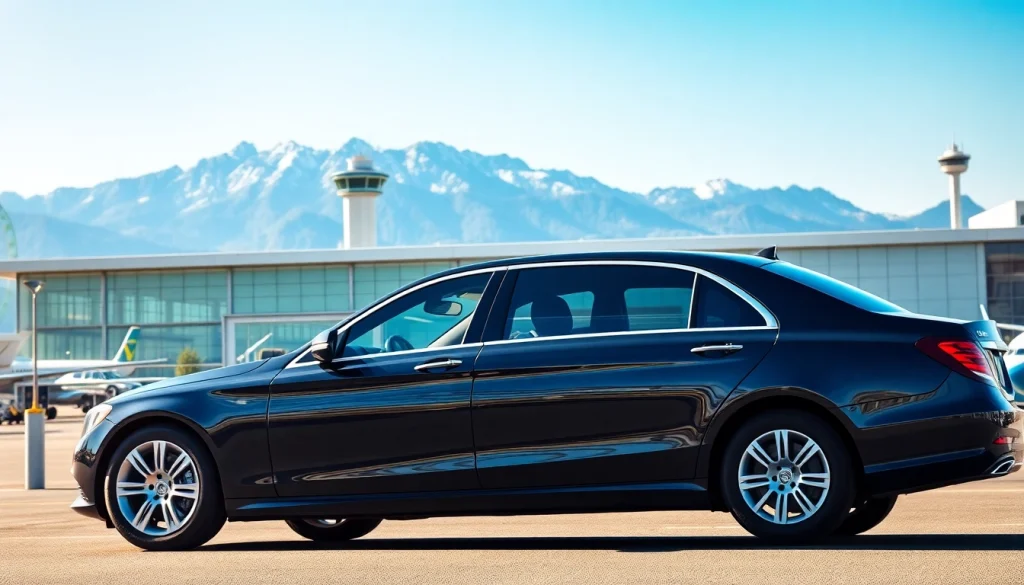 Luxury Vancouver airport car service vehicle ready for passengers at YVR.