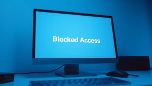 Inatogel users facing access issues on blocked page with security notification.