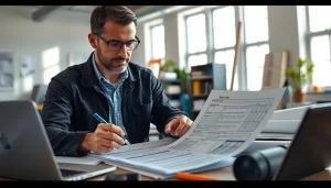 Complete the DAS 142 form efficiently with a professional contractor in action.
