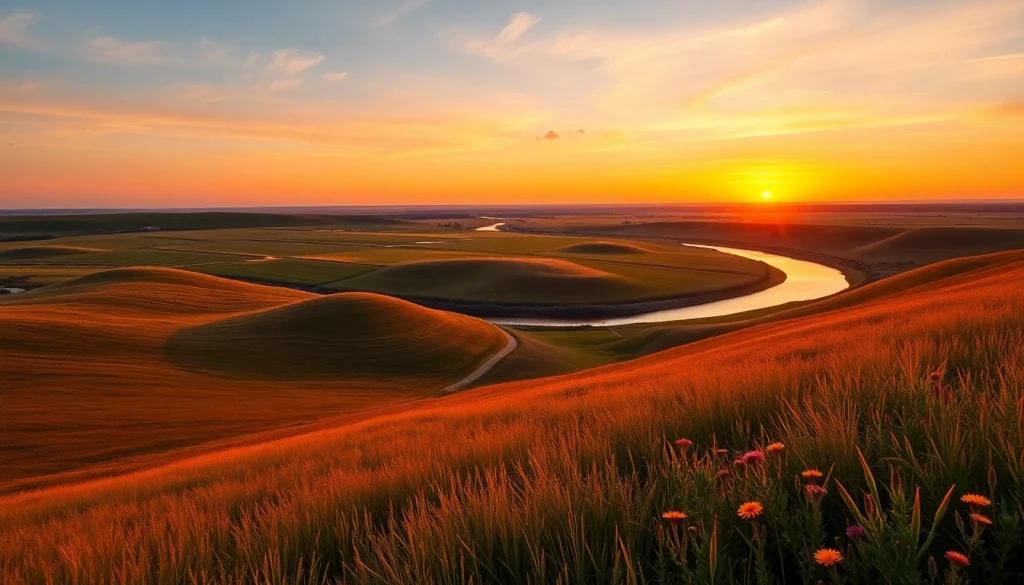 Explore the serene sunset view of Manitoba's vibrant prairie landscape.