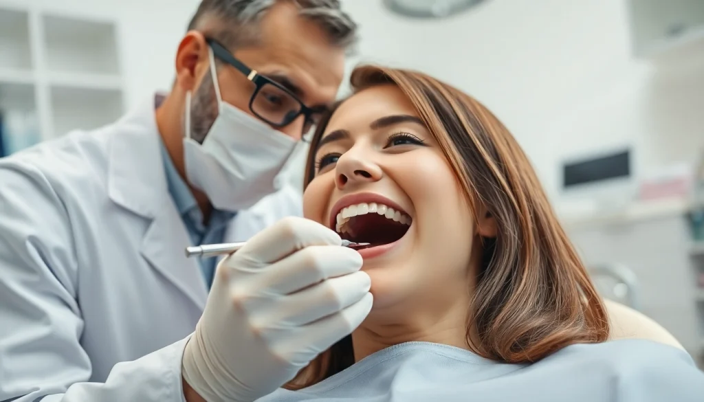 Provide fillings and restorative work with a professional dental treatment scene in a modern clinic.