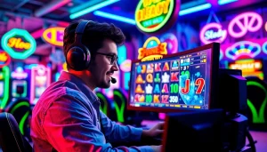Permainan slot yang mendebarkan menampilkan kemenangan menarik di layar.