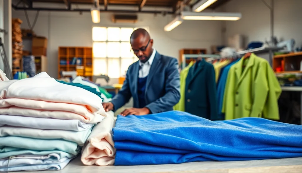 Shop for affordable dust coats Nairobi in a vibrant workshop displaying colorful tailor-made coats.