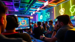 Engaging Aviator Fire85 game scene with players immersed in thrilling online gaming experience.