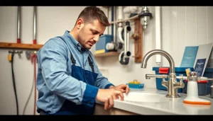 Expert plumber fixing a sink in Wake Forest, showcasing professional plumbing services.