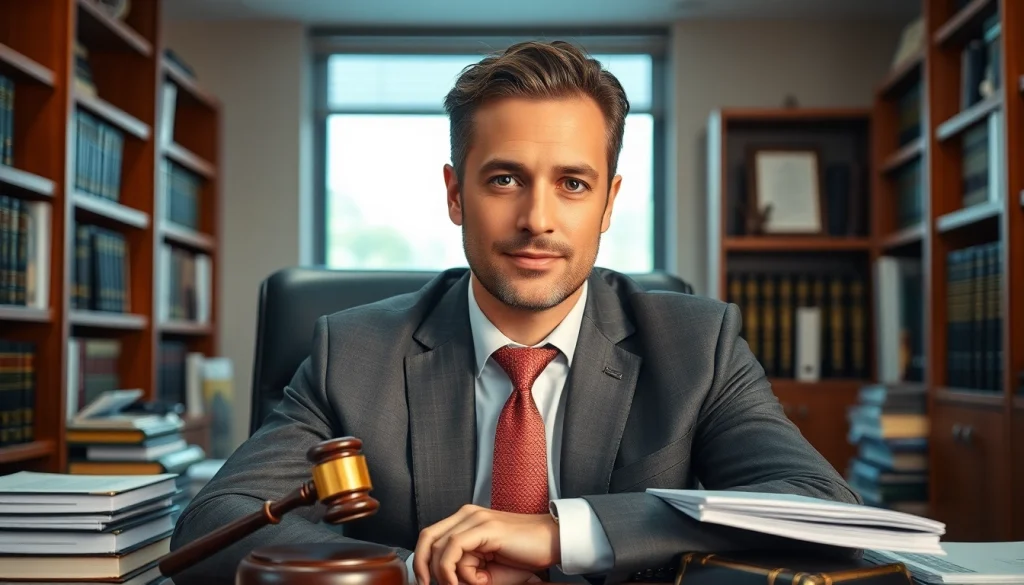 Tampa Criminal Defense Attorney confidently helping clients in an inviting office environment.