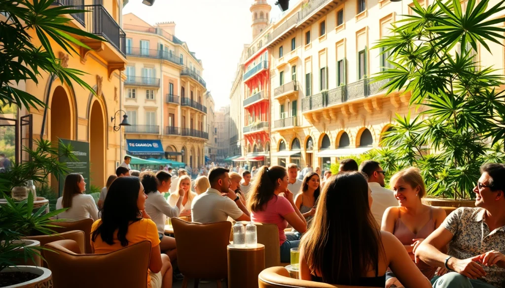Join the cannabis cultures at https://cannabisbcn.com in a vibrant Barcelona setting.