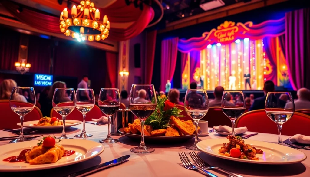 Enjoy a captivating dinner theater in las vegas with a gourmet meal and live performance.