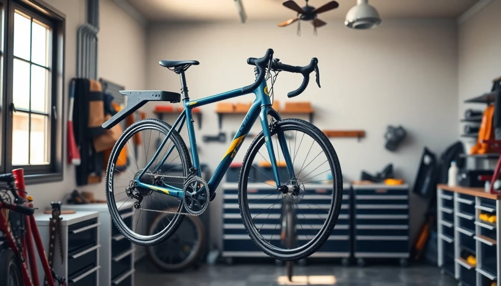 Securely mount your bike wall mount in a stylish garage environment.