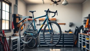 Securely mount your bike wall mount in a stylish garage environment.