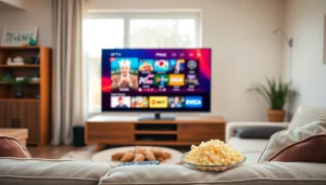 Découvrez le meilleur iptv en regardant une télévision moderne dans un salon confortable.