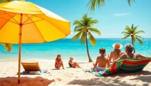Families discover exciting holiday deals while enjoying a beautiful beach vacation.