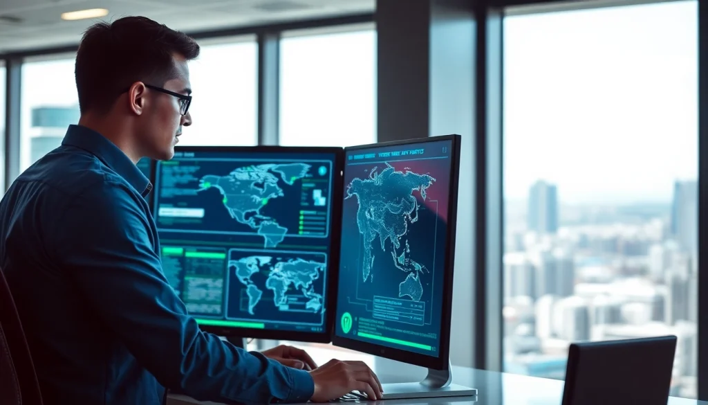 Enhance cyber security fredericksburg with professional analysis in a modern office.