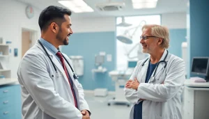 Consultation with Las Vegas concierge doctors in a modern healthcare setting