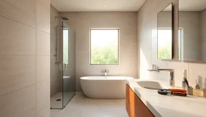 Creating a stylish bathroom install bristol featuring elegant fixtures and modern tiles.