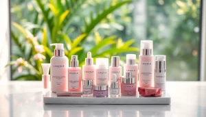 Explore high-quality beauty products from https://cosmeticsarenas.com displayed elegantly on a countertop.