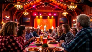 Experience lively entertainment at firelightbarn.com with family dining and performances.