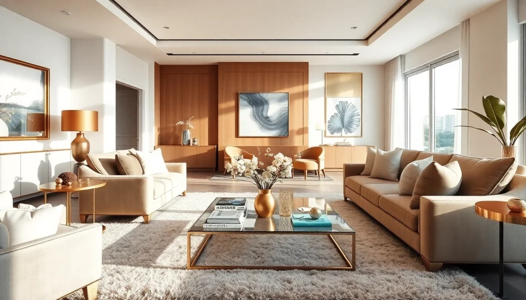 Experimente el lujo de luxury12 con una elegante sala de estar modernizada, iluminada y acogedora.
