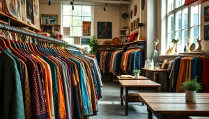 Browse unique selections at a thrift store Copenhagen for vintage clothing and accessories.