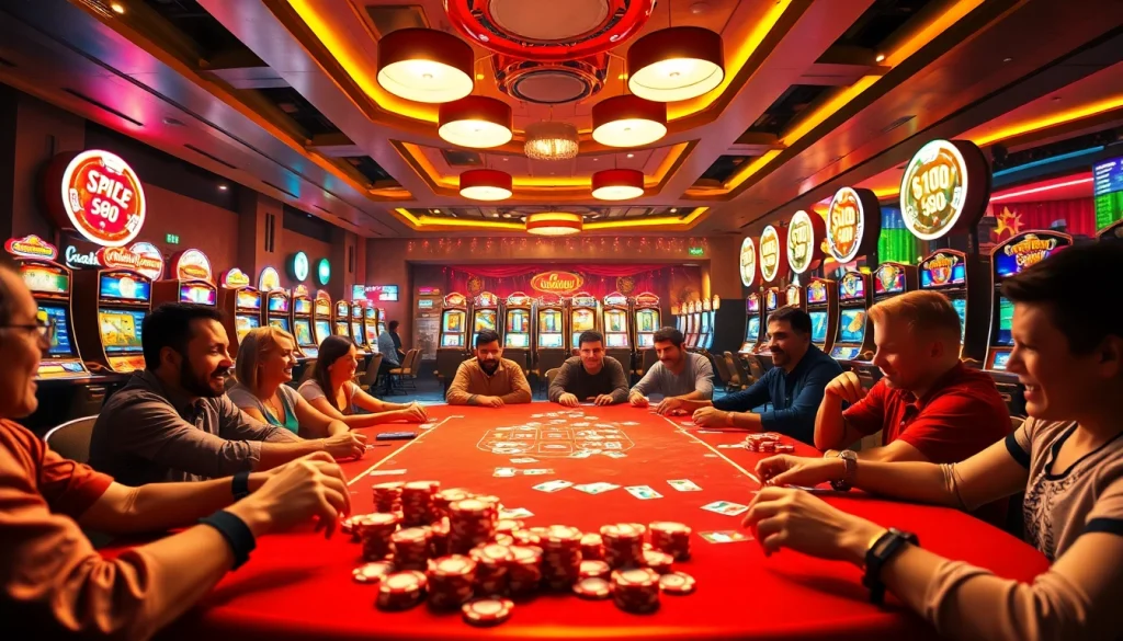 Experience the excitement of filbet casino with vibrant gaming atmosphere and engaging players.
